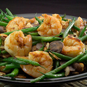 Saut�ed Shrimp and Green Beans